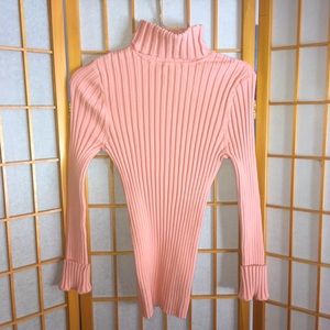 Ribbed Organic Cotton Turtleneck Sweater